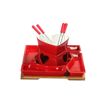 Rote Farbe Mini Hot Pot Set